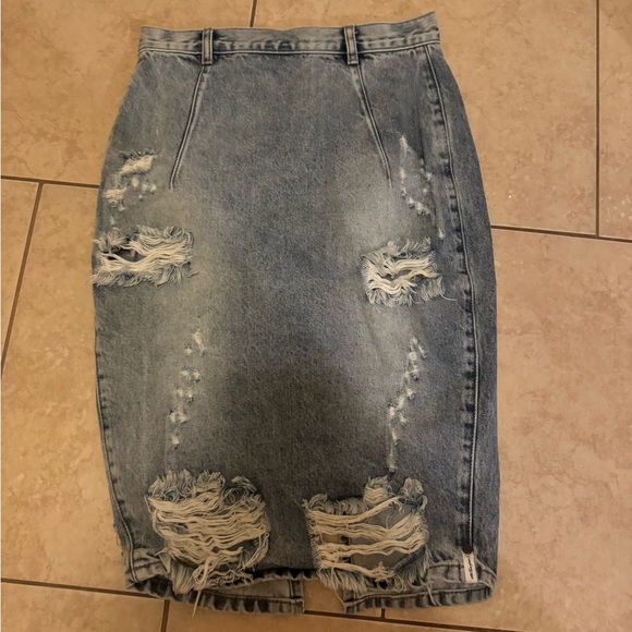 One Teaspoon denim skirt size 27 - Picture 1 of 3